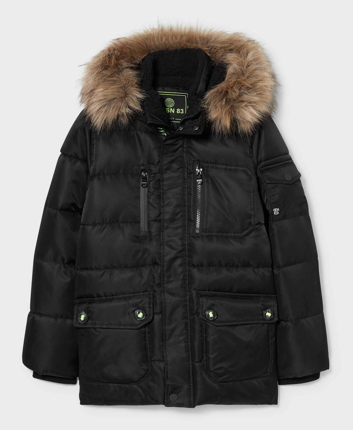 Куртка зимова для хлопчика C&A 152 см Black (2132590) - фото 2