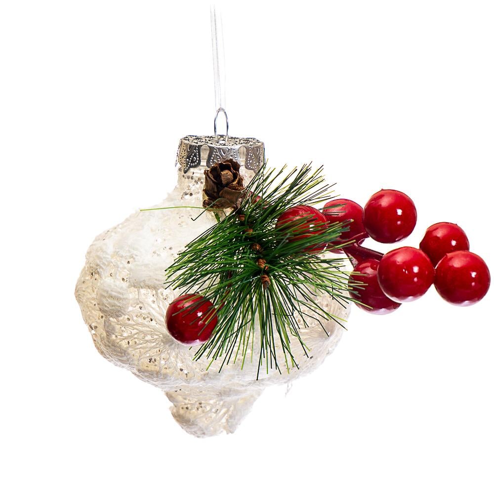 Набір новорічних прикрас Elisey Мереживний ліхтар 6 шт. (005NZK)