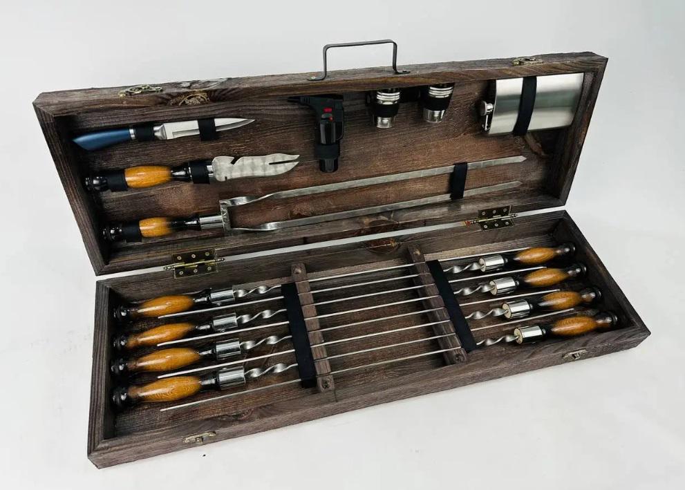 Набор шампуров в кейсе Скиф (21-10-KS-7608) - фото 3