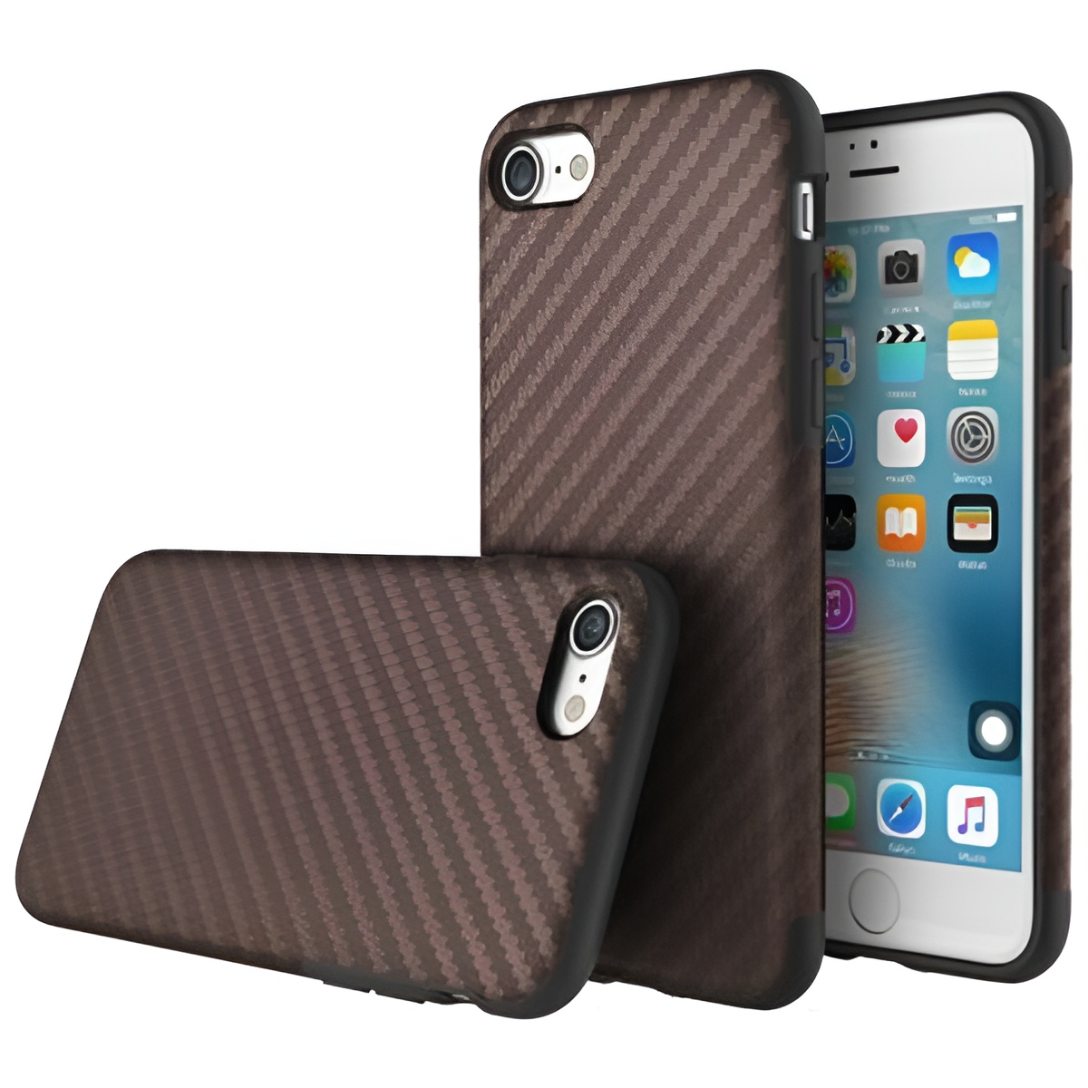 Чехол-накладка Rock Element Carbon Series for Apple iPhone 7 Brown