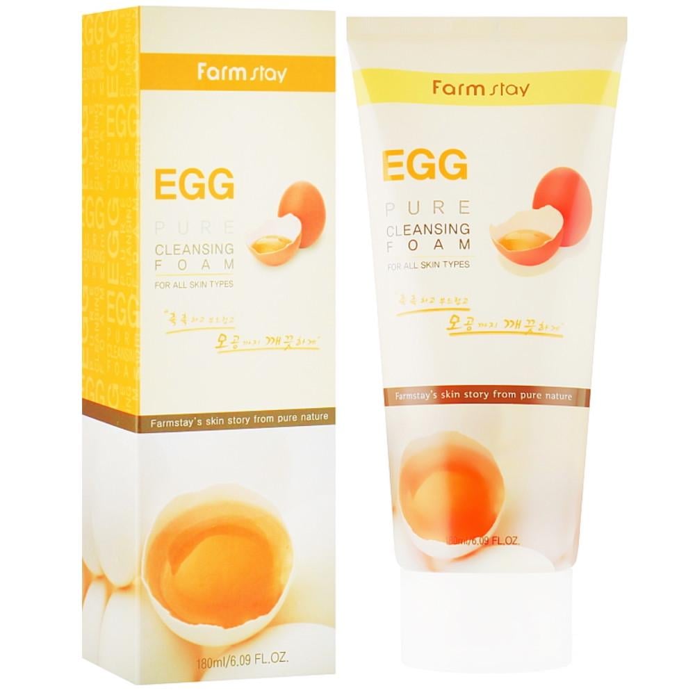 Пенка для умывания лица FarmStay Egg Pure Cleansing Foam с яичным экстрактом 180 мл (8809469770248)