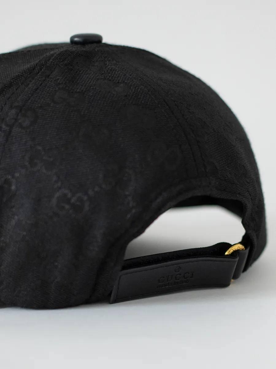 Кепка Gucci one size (CAP-GCC-001-BLK) - фото 3 Кепка Gucci one size (CAP-GCC-001-BLK) - фото 3