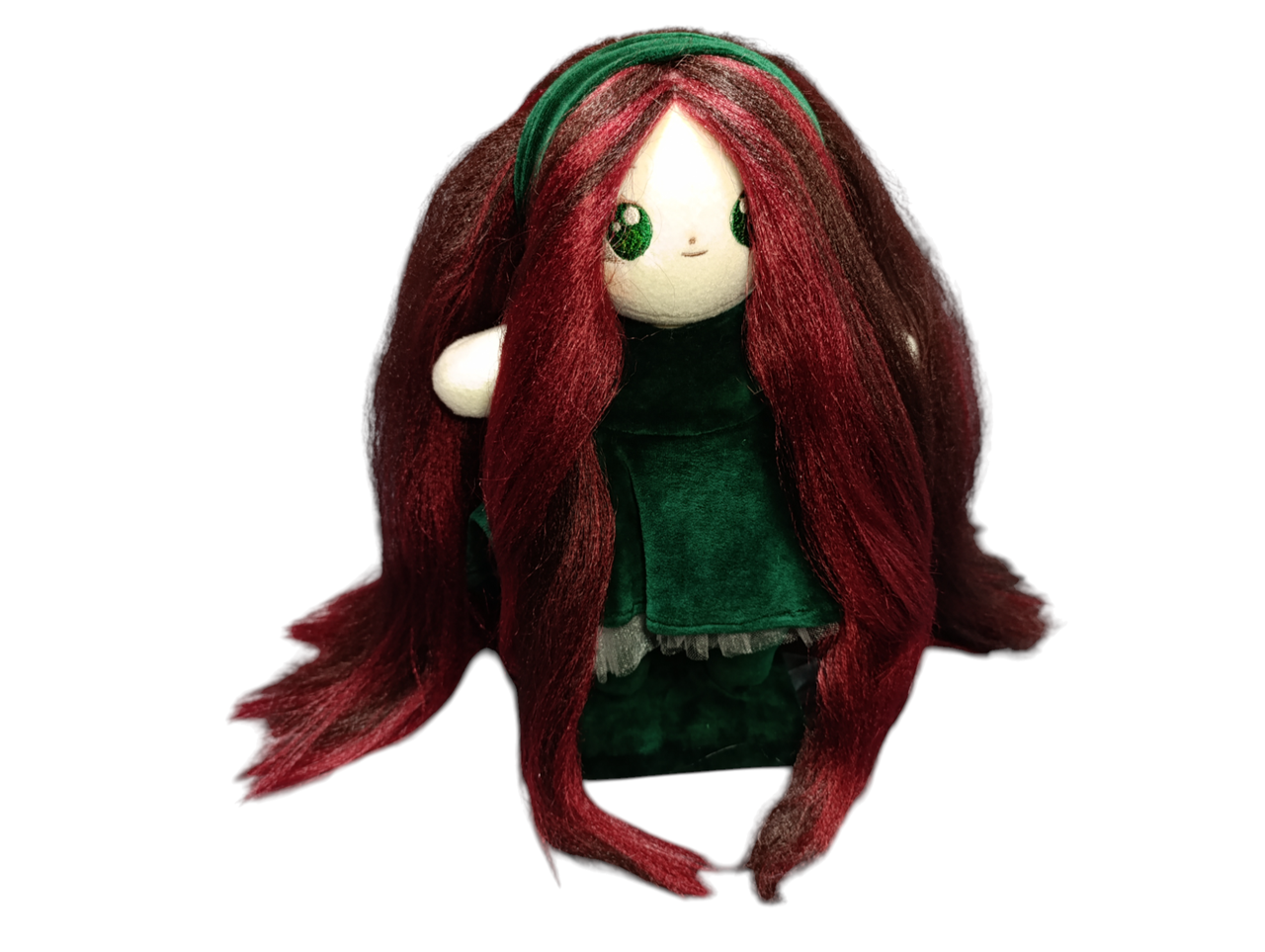 Милая текстильная кукла Смарагд 30см на подставке (2745867418)
