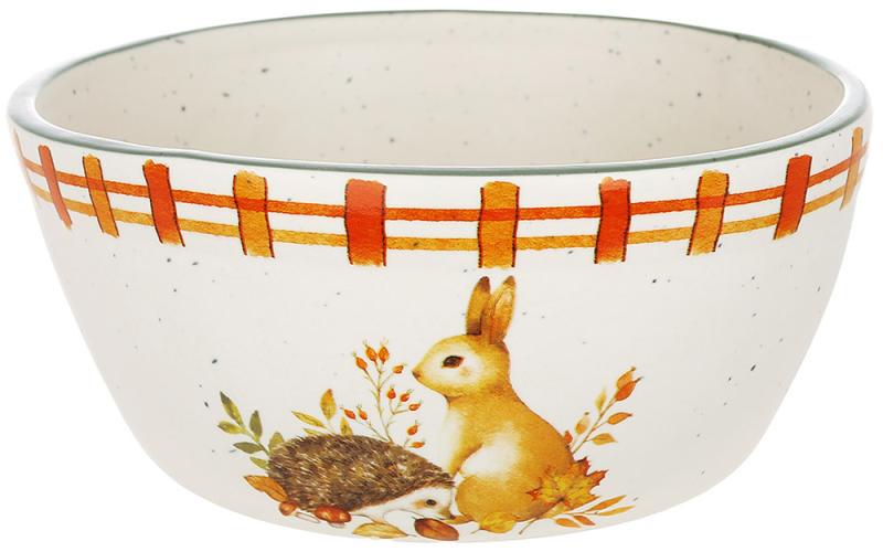 Пиала керамическая заяц на лужайке 900 мл