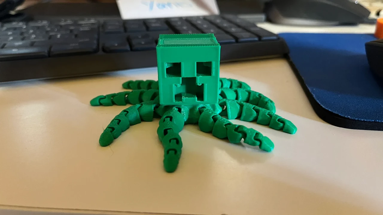 Игрушка-фигурка Creeper Octopus 10 см - фото 4