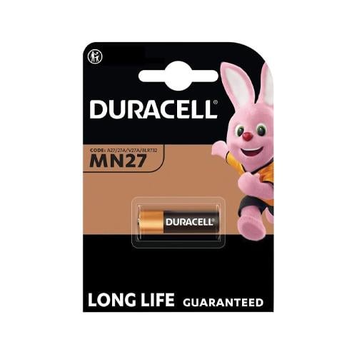 Батарейка Duracell MN27 A27 лужна 12 В (877413) - фото 1 Батарейка Duracell MN27 A27 лужна 12 В (877413) - фото 1
