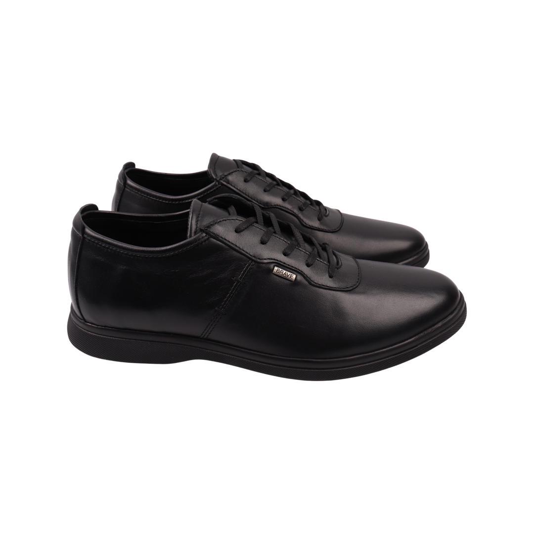 Кроссовки мужские Brave из кожи р. 41 Черный (210-22DTC) Кроссовки мужские Brave из кожи р. 41 Черный (210-22DTC)