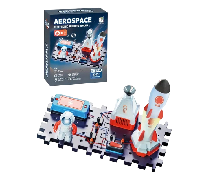 Електронний ігровий набір SD809 Space Station з фігуркою космонавта і ракетою (SD-809)