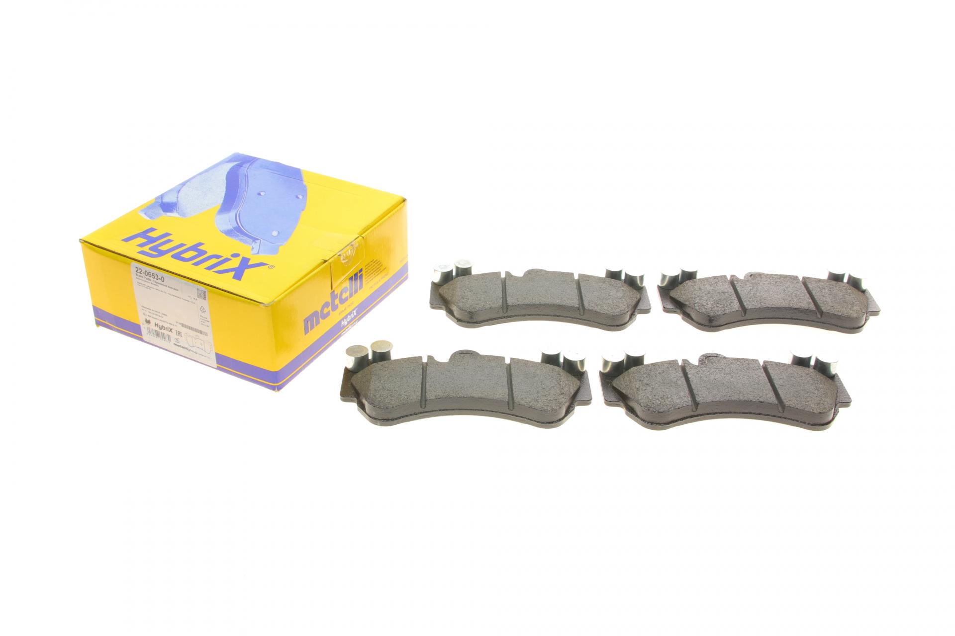 Колодки гальмівні передні METELLI для Porsche Cayenne/VW Touareg 02-10 (22-0653-0)