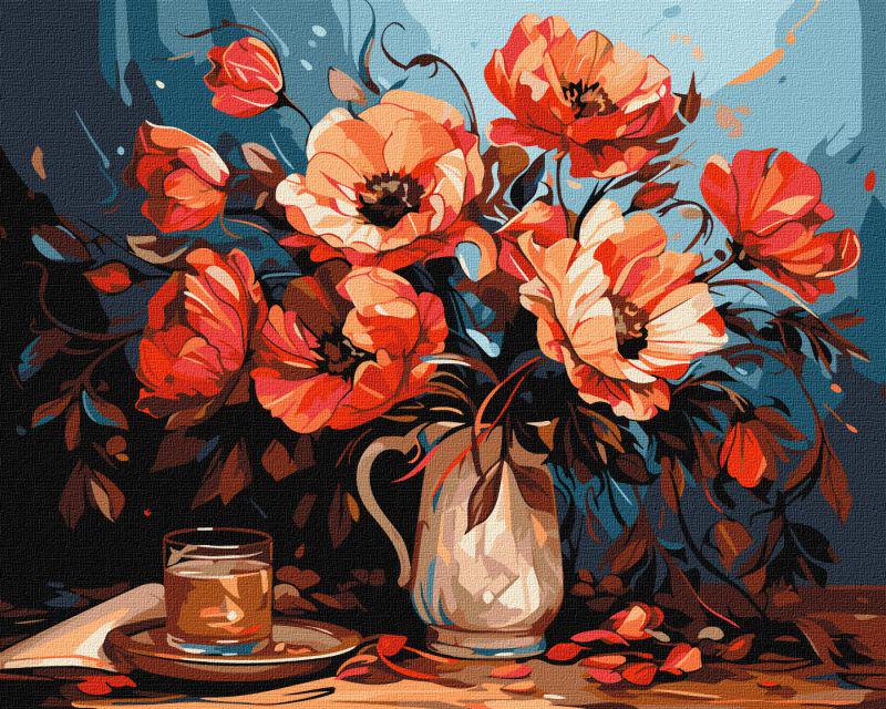 Набір для розпису по номерах Ideyka Барвисті маки КНО5679 40x50 см (MTT-179155)