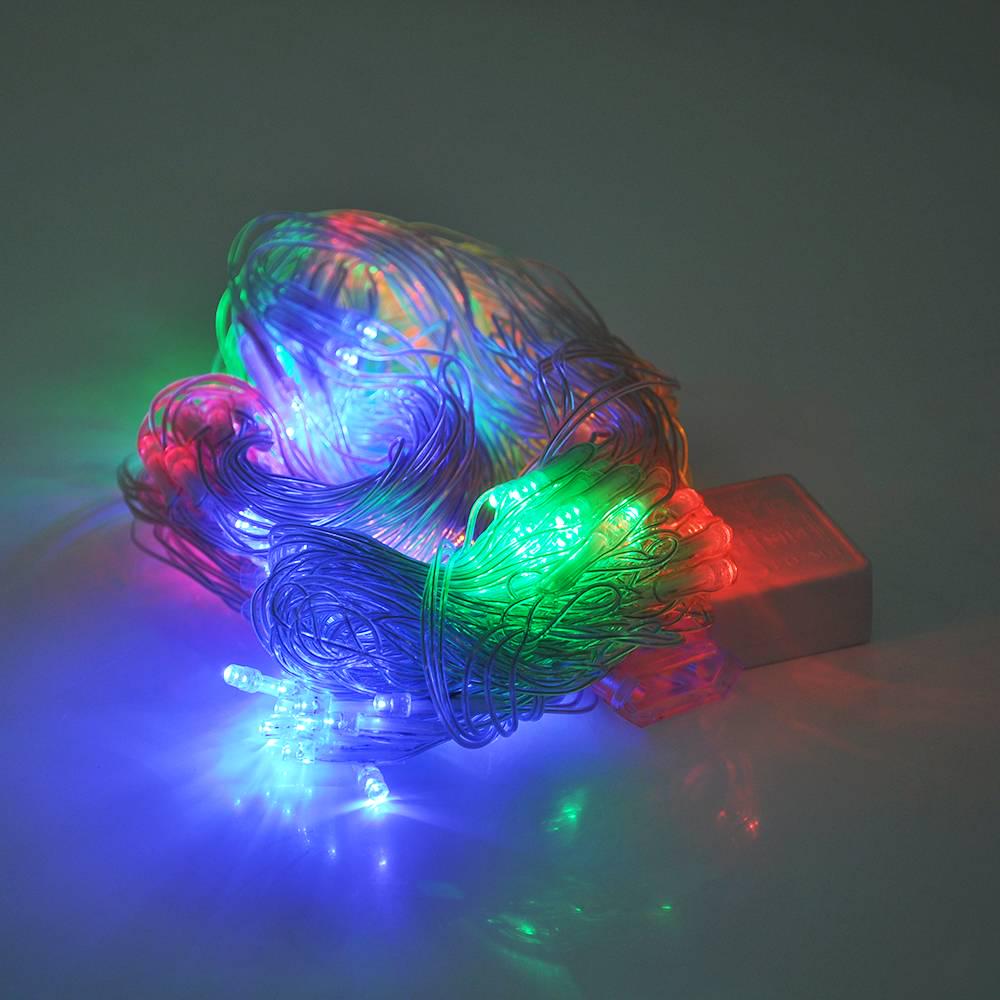 Гірлянди 240 LED Сітка 2х2 м прозора ізоляція Red/Green/Blue/Yellow Гірлянди 240 LED Сітка 2х2 м прозора ізоляція Red/Green/Blue/Yellow