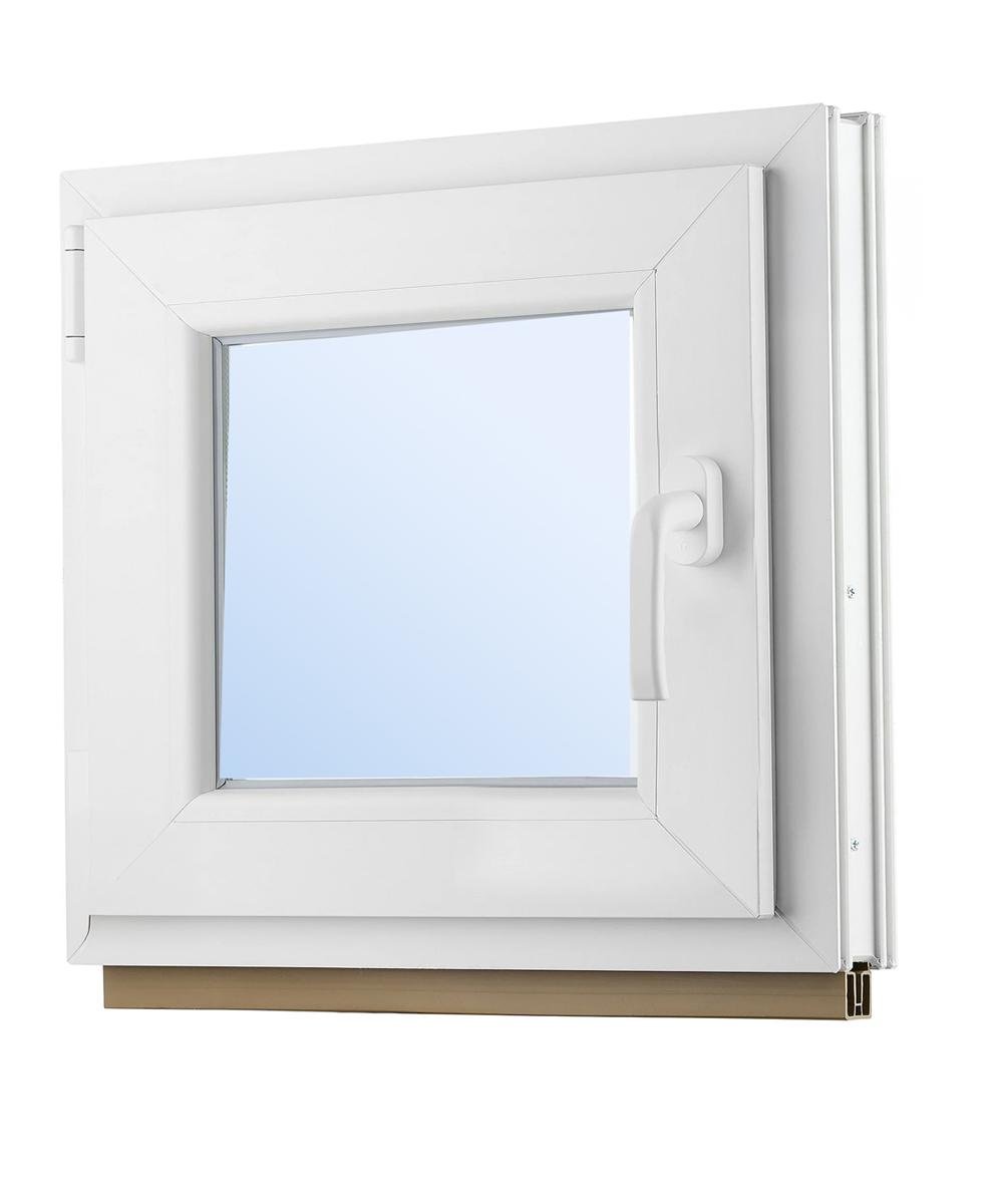 Окно металлопластиковое поворотно-откидное WDS Miroplast с двухкамерным стеклопакетом 550х500 мм (4-8-4-12-4I)