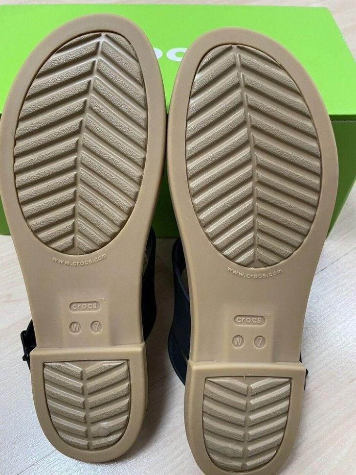 Сандали женские Crocs Tulum Strappy р. 36/37 Black/Mushroom (15226) - фото 7