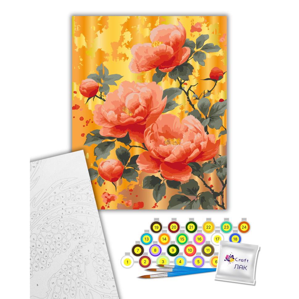 Картина за номерами ART CRAFT Золото троянд 13163-AC з металізованими фарбами 40х50 см (RLT54419) - фото 2 Картина за номерами ART CRAFT Золото троянд 13163-AC з металізованими фарбами 40х50 см (RLT54419) - фото 2