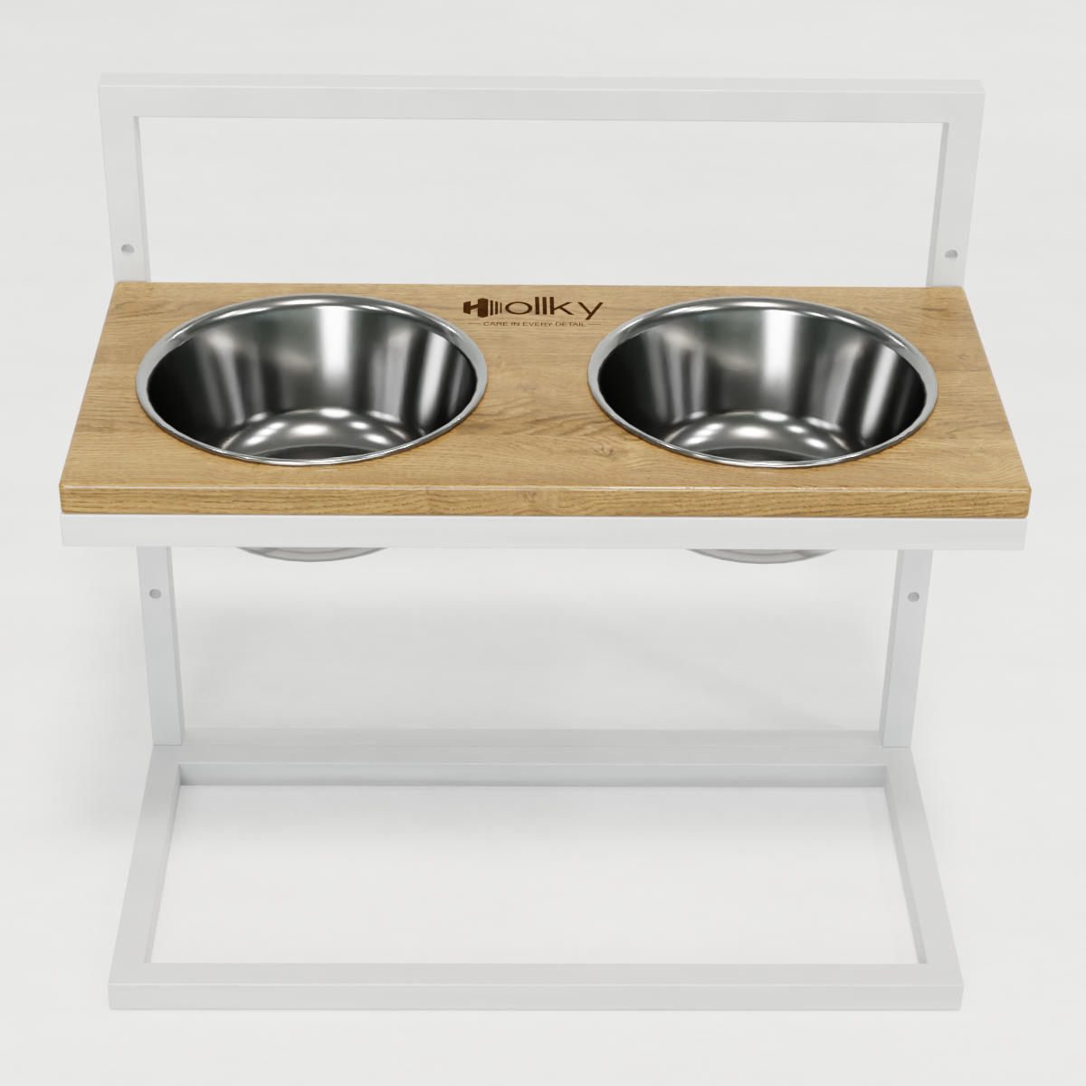 Миски на регулируемой подставке для больших собак Hollky Flex L 2х1,8 л (FL-502850-WHNT) - фото 10 Миски на регулируемой подставке для больших собак Hollky Flex L 2х1,8 л (FL-502850-WHNT) - фото 10