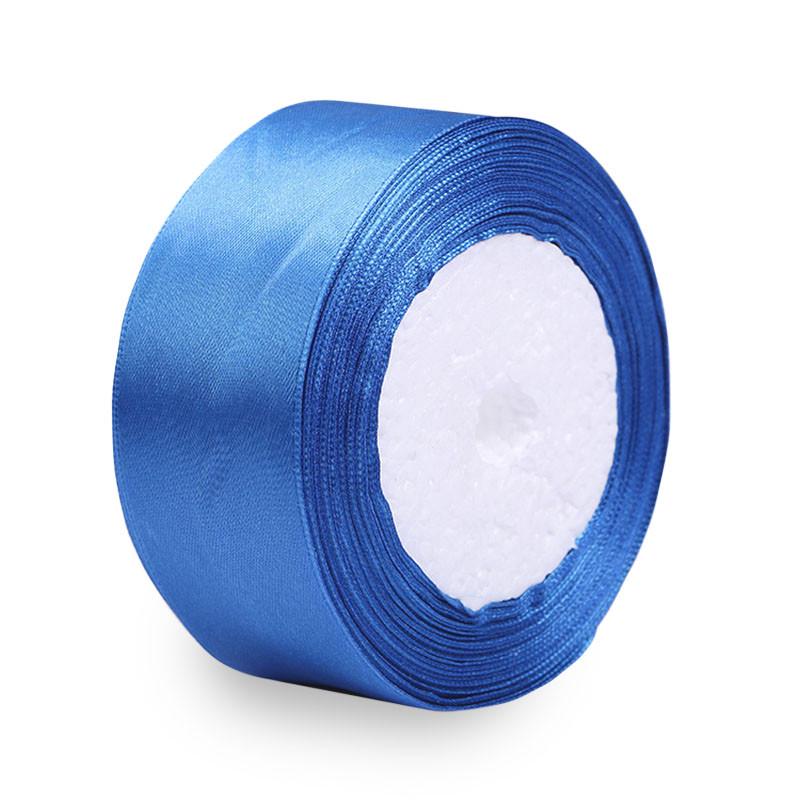 Лента декоративная для упаковки подарков Lesko 4 см Blue