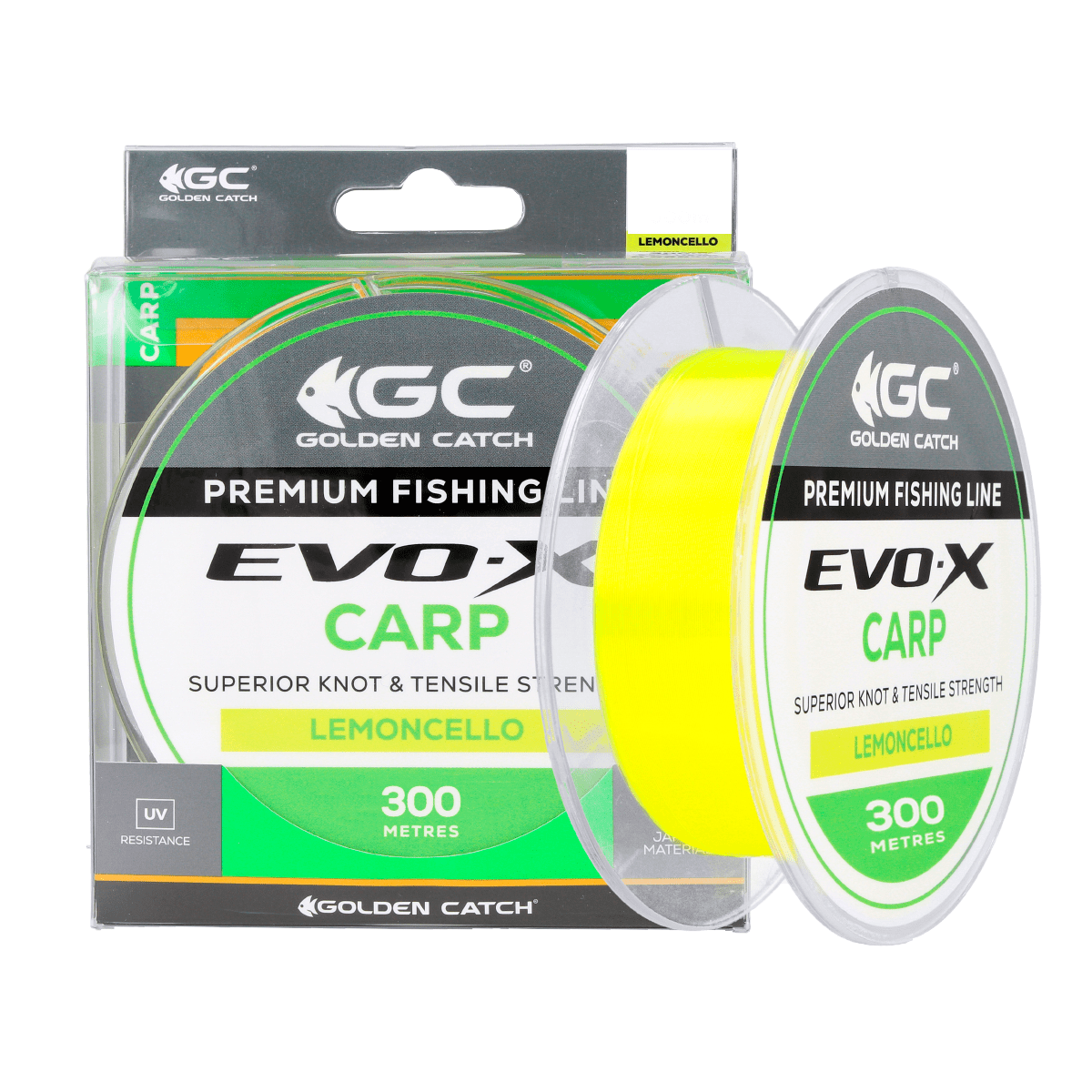 Волосінь Golden Catch Evo-X Carp 300 м 0,410 мм 15,6 кг Lemoncello (1861092041)