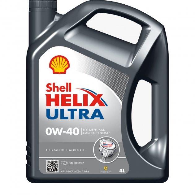 Моторное масло Shell Helix Ultra 0W-40 4 л (550052669) - фото 1