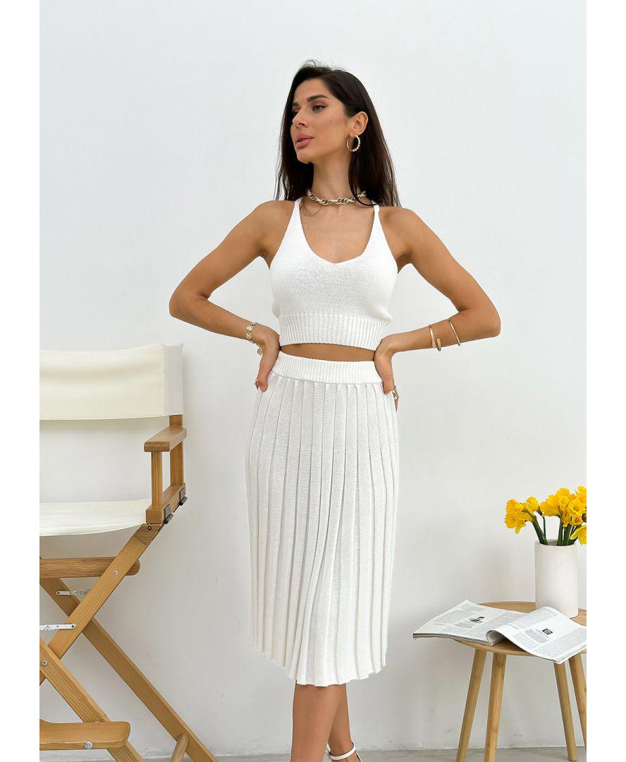 Топ вязаный женский Joy S Молочный (29009) Топ вязаный женский Joy S Молочный (29009)