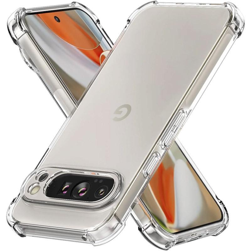Протиударний TPU чохол GETMAN Ease logo посилені кути Full Camera для Google Pixel 9 Pro XL Безбарвний (прозорий)