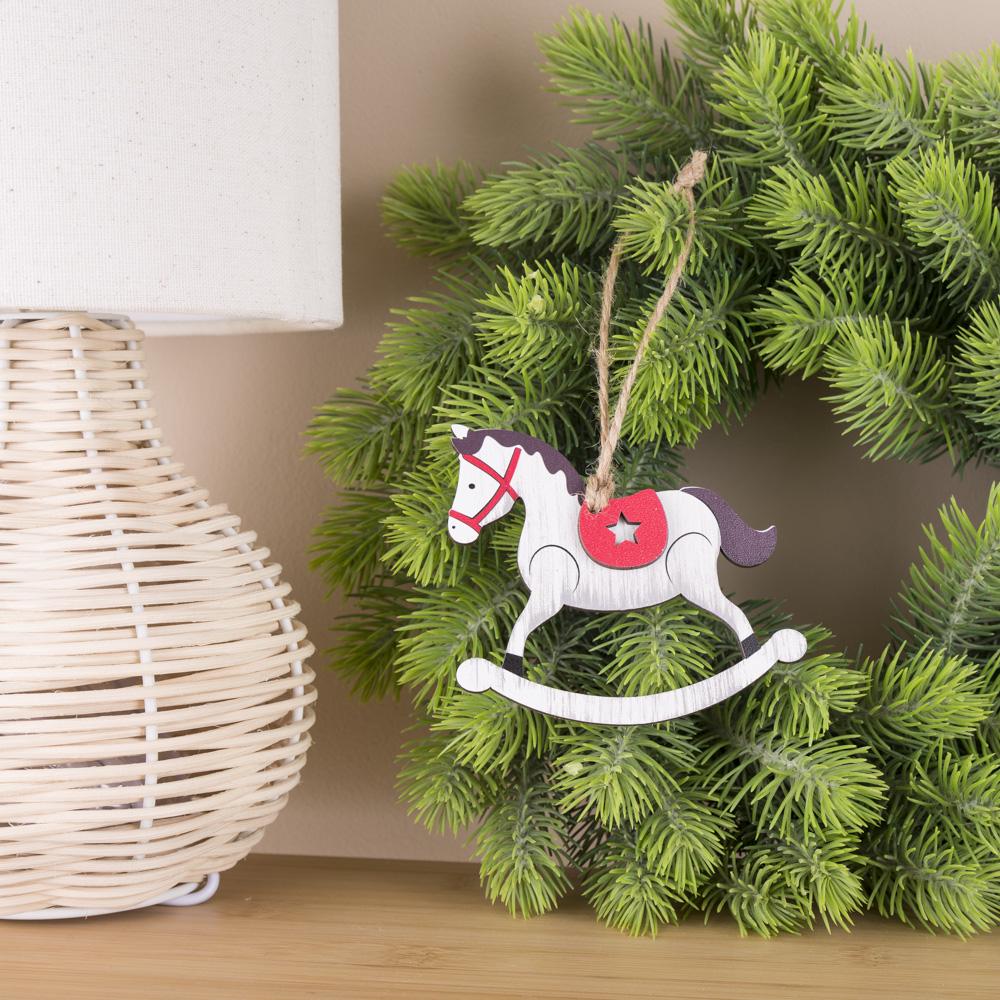 Подвеска новогодняя Лошадь-качалка (5438-11)