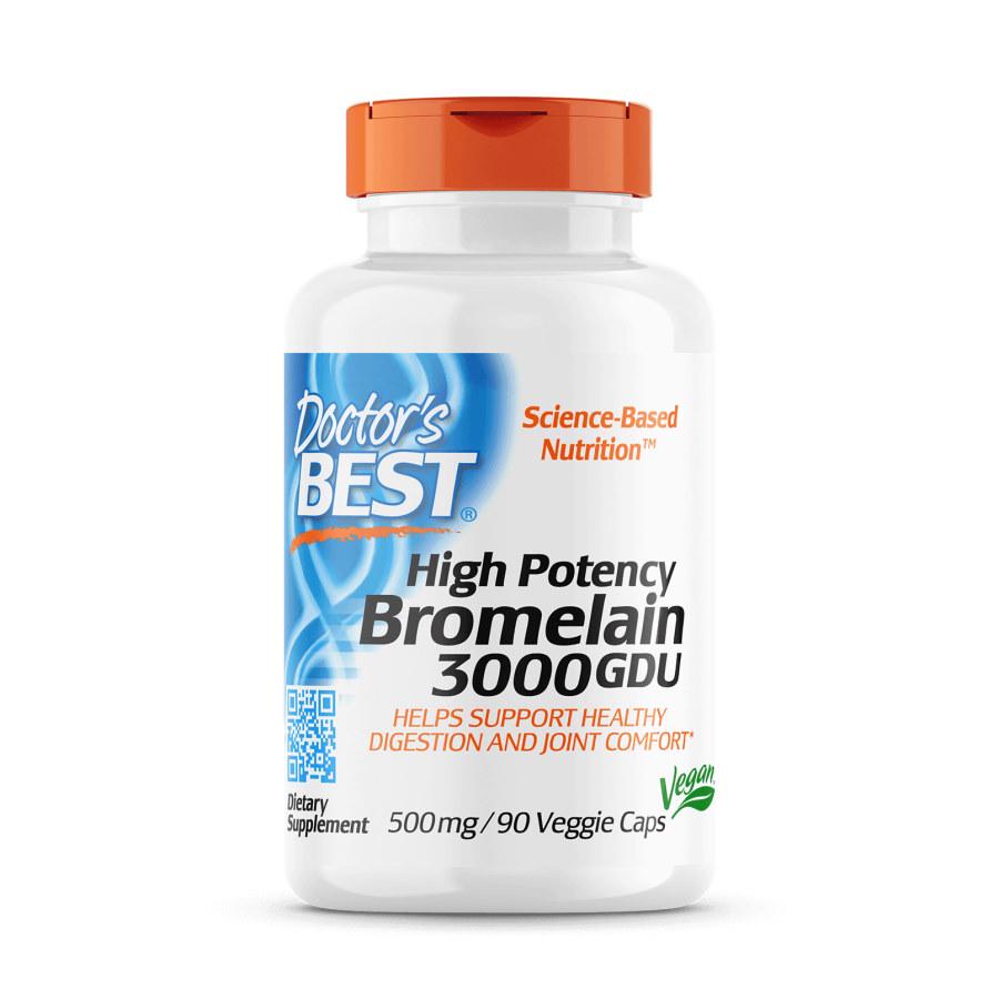 Натуральная добавка Doctor's Best Bromelain 3000 GDU 90 вегакапс. (7825)
