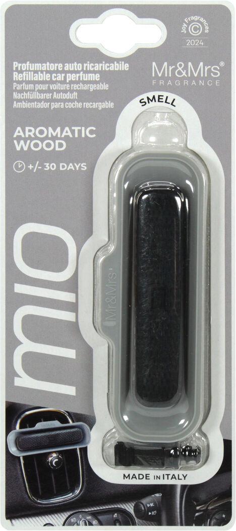 Ароматизатор Mr&Mrs MIO Grey Aromatic Wood полимерный на дефлектор (JMIOBS006V01)