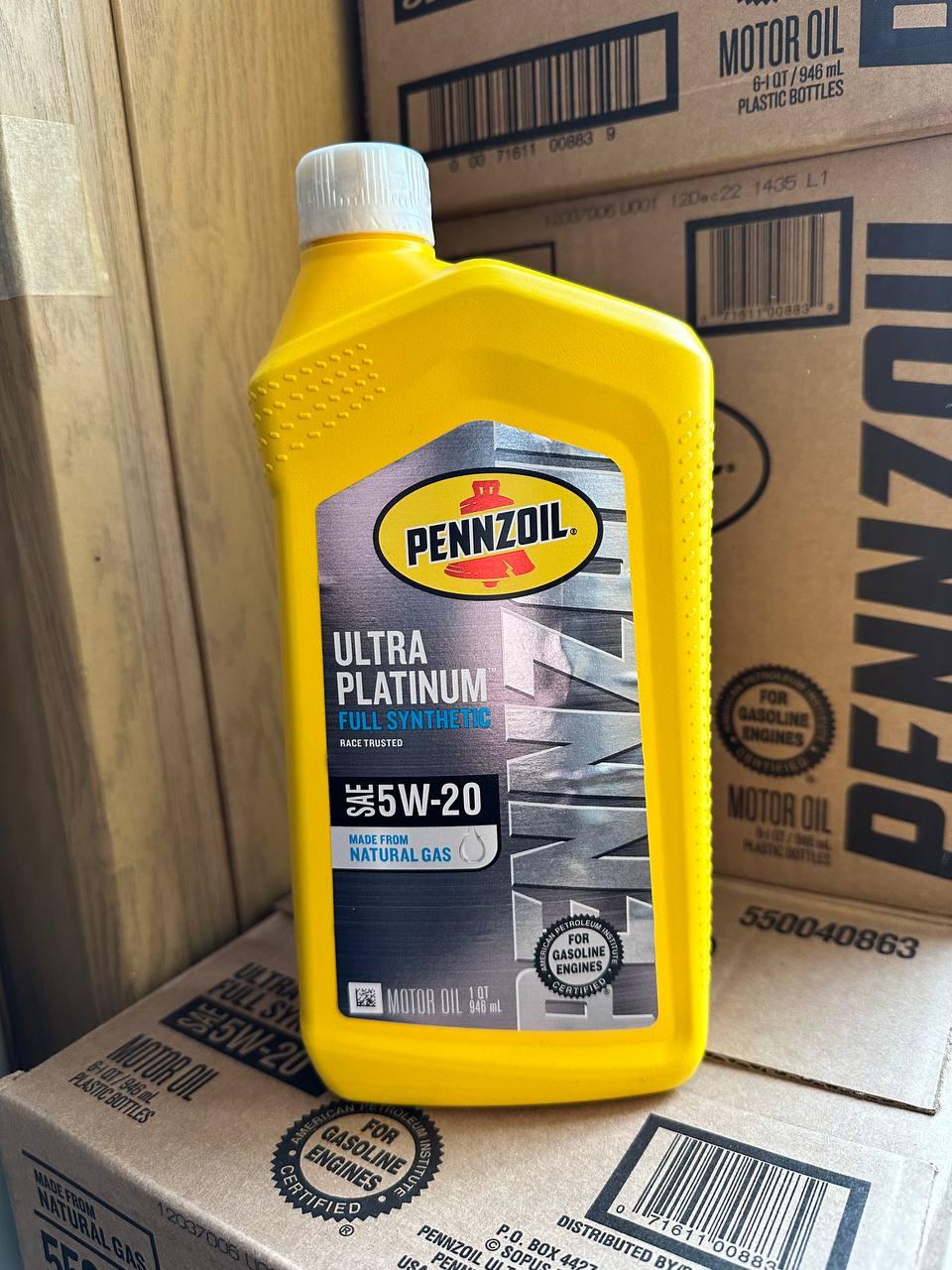 Масло Pennzoil Platinum 5W20 Ultra Platinum Full Syntetich 1 кварта 0,9 л - фото 2 Масло Pennzoil Platinum 5W20 Ultra Platinum Full Syntetich 1 кварта 0,9 л - фото 2