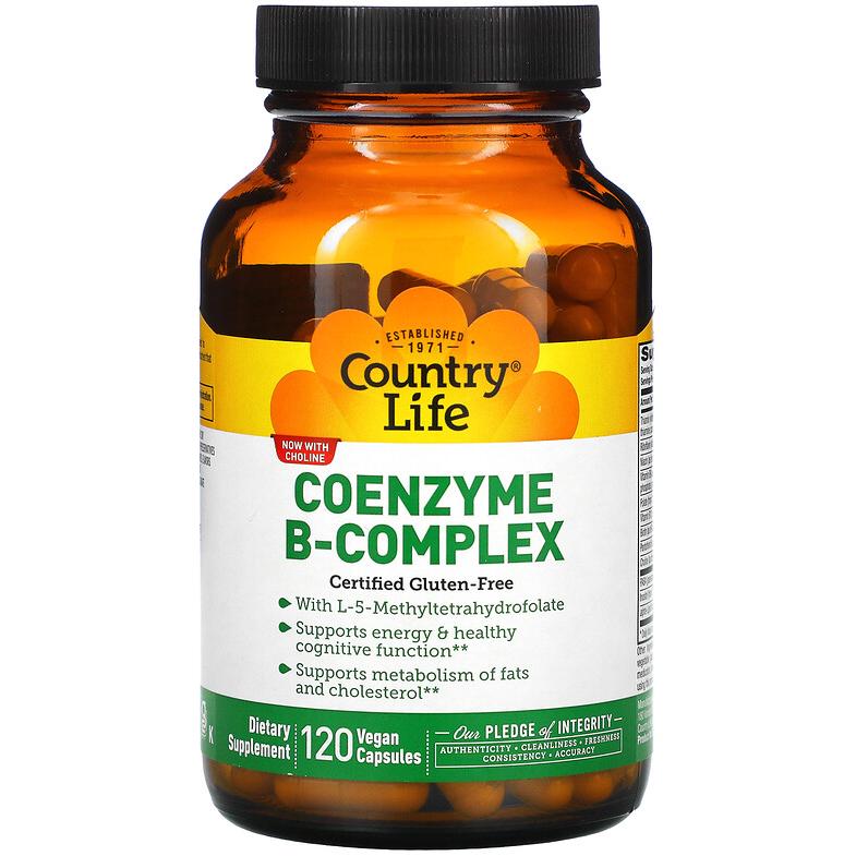 Коэнзим В-комплекс Country Life Coenzyme B-Complex Caps кофермент 120 капсул (994916305)