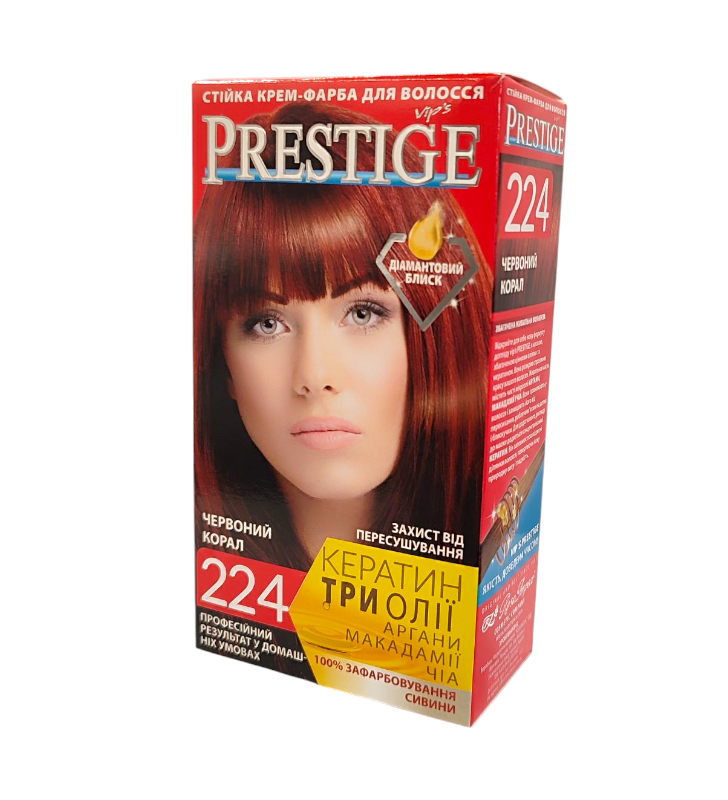 Краска для волос Prestige 224 Красный коралл