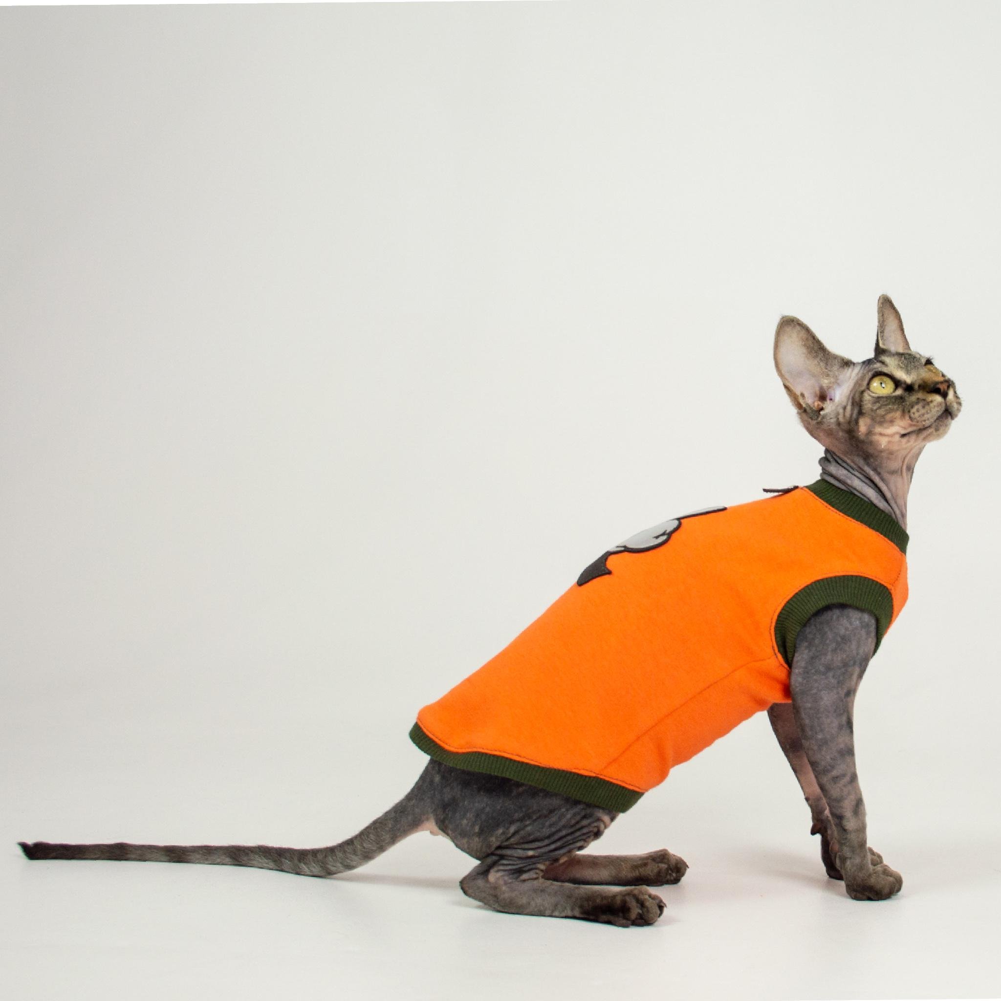 Кофта для кошек без рукавов Style Pets FACK XL Оранжевый (380XL)