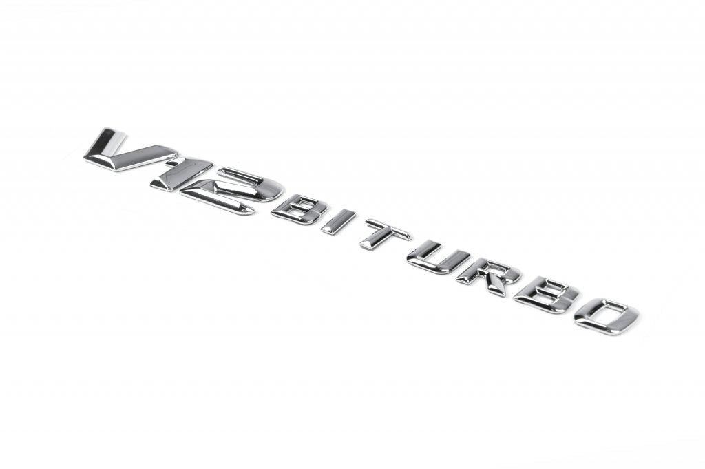 Надпись V12 Biturbo Davs Auto для Mercedes Vito W638 1996-2003 гг. abs-пластик Хром