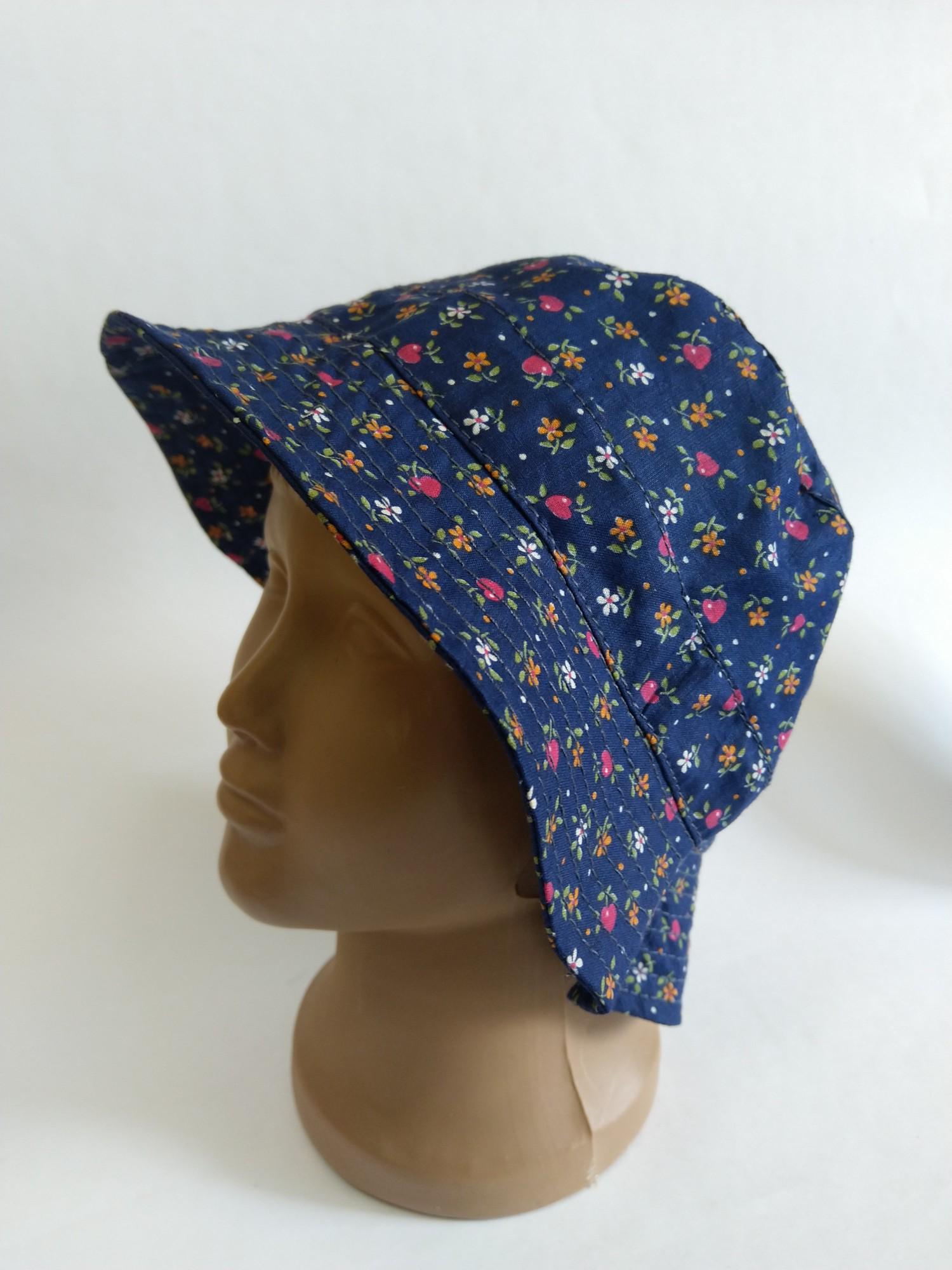 Панама-шляпа Lider Мелкий цветочек хлопок 56-58 см Темно-синий (25147634) Панама-шляпа Lider Мелкий цветочек хлопок 56-58 см Темно-синий (25147634)