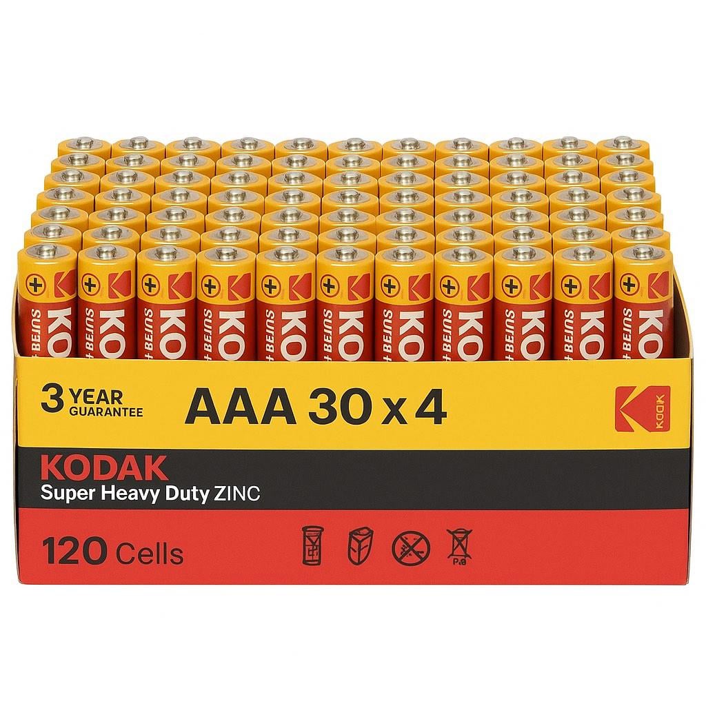 Батарейки Kodak Super Heavy Duty AAA 120 шт./уп.