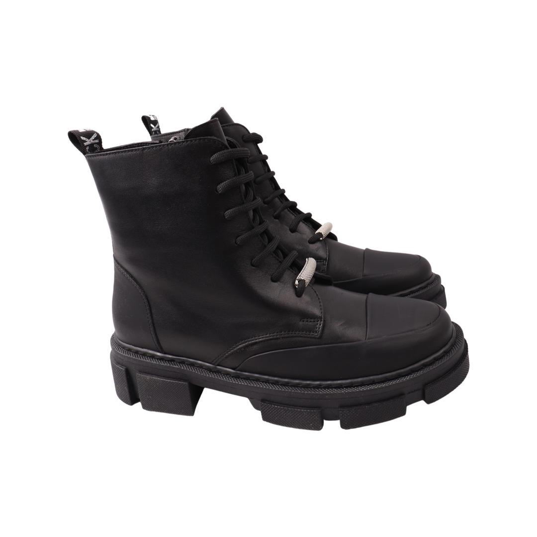 Ботинки женские Gossi из кожи р. 40 Черный (80-21DHC)