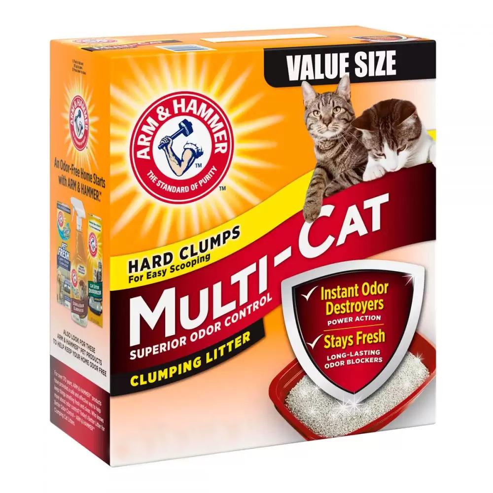 Наполнитель в туалет для котов ARM & HAMMER Мультикет 12 кг (24128)