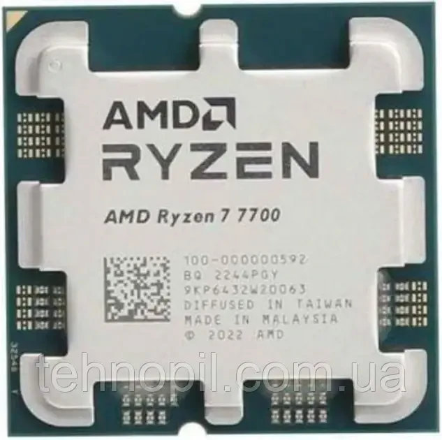 Процессор AMD Ryzen 7 7700 (3.8GHz 32MB 65W AM5) Tray (100-100000592)