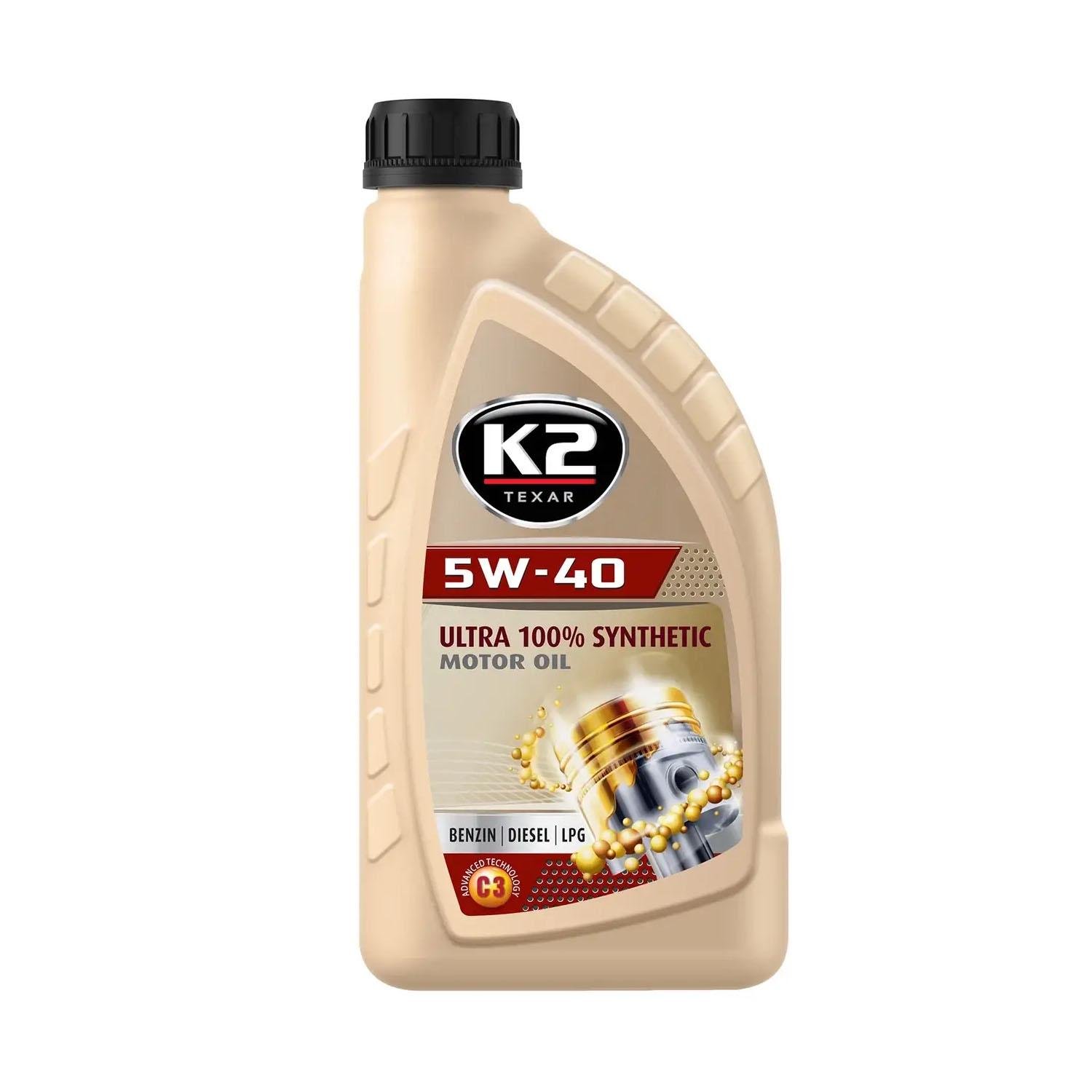 Масло моторное K2 Synthetic Motor Oil XV-C3 5W-40 1л