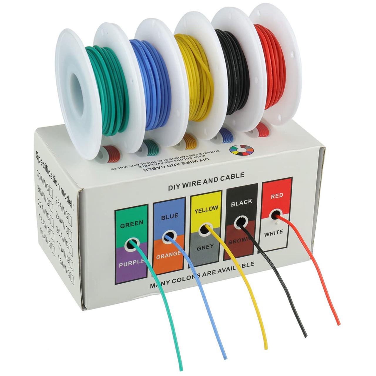 Набор монтажной проволоки HandsKit 26AWG-RG в силиконовой изоляции 0,15 мм2x10 м. Разноцветный (2379180570) - фото 2 Набор монтажной проволоки HandsKit 26AWG-RG в силиконовой изоляции 0,15 мм2x10 м. Разноцветный (2379180570) - фото 2