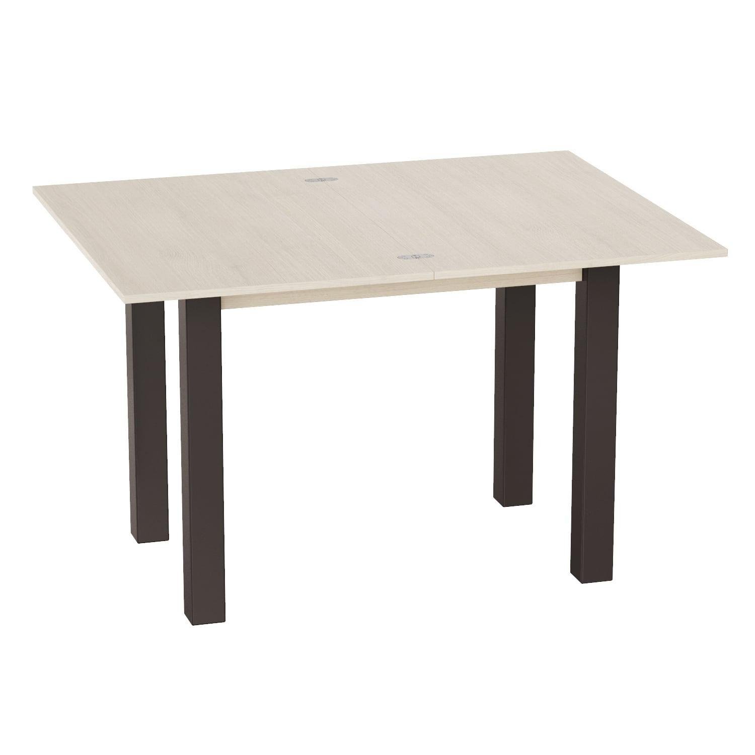 Обеденный стол-трансформер Dinner Glass 900x750x600 мм Гикори Рокфорд светлый/Белое стекло (GATB16060600201) - фото 2 Обеденный стол-трансформер Dinner Glass 900x750x600 мм Гикори Рокфорд светлый/Белое стекло (GATB16060600201) - фото 2