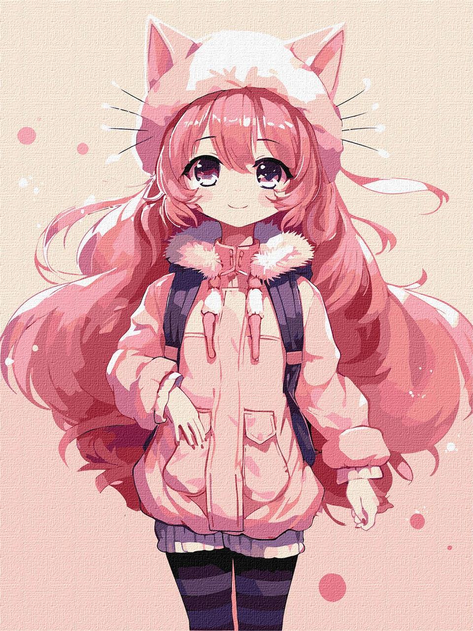 Набор для росписи по номерам Волшебная девочка 30х40 см (KHO5119)