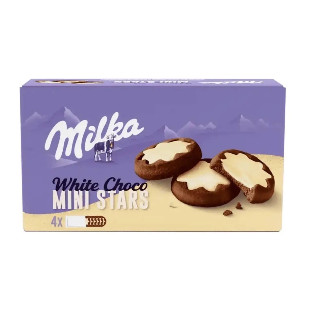 Печенье Milka White Choco Mini Stars 156 г