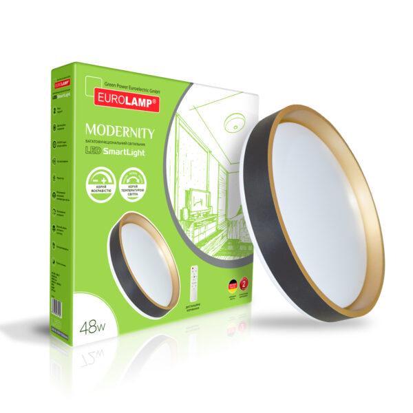 Светильник LED с пультом управления Eurolamp Modernity 48W 3000-6500K Black (21804070) Светильник LED с пультом управления Eurolamp Modernity 48W 3000-6500K Black (21804070)