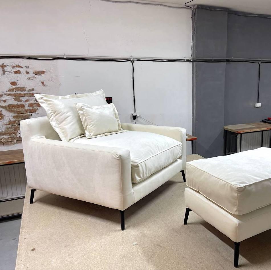 Мягкое кресло MeBelle KAMAL арт-деко/модерн велюр Молочный (A_009_w) - фото 7 Мягкое кресло MeBelle KAMAL арт-деко/модерн велюр Молочный (A_009_w) - фото 7