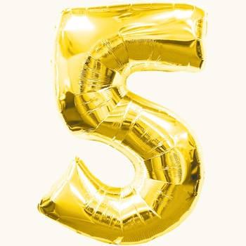 Повітряна кула фольгована 16" цифра 5 1346-5 (1111109406729)