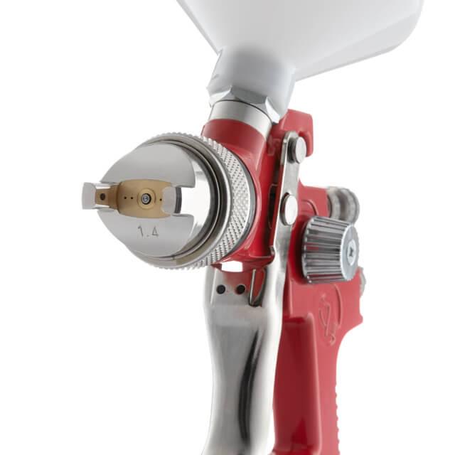 Краскопульт пневматический Intertool PT-0104 HVLP форсунка 1,4 мм верхний пластиковый бачок 600 мл 3 бар (108639) - фото 2