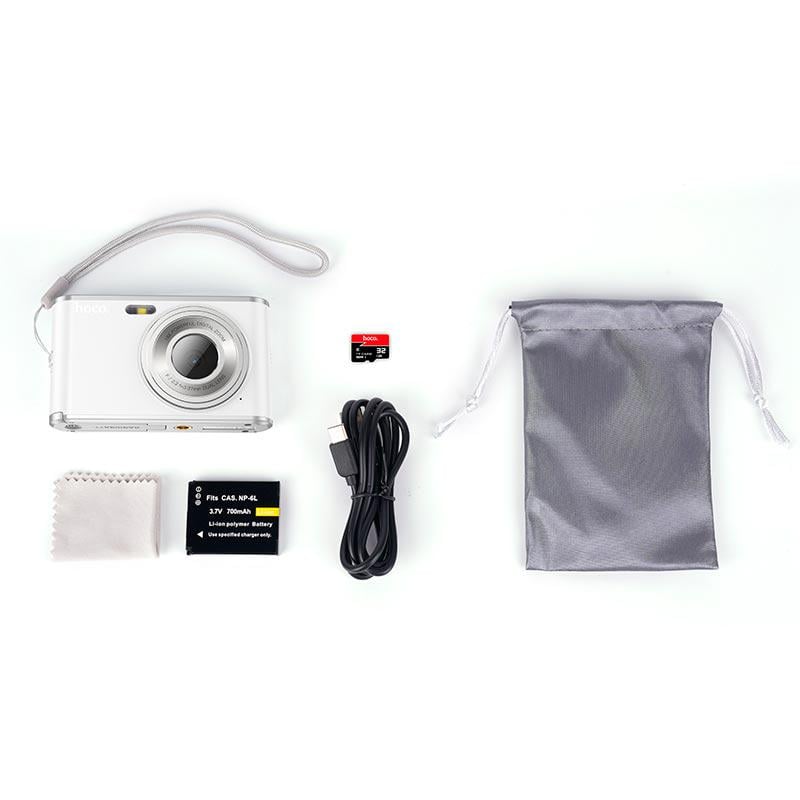 Фотокамера цифрова Hoco DV203 4K Ultra HD 2,8" IPS White (17385) - фото 3 Фотокамера цифрова Hoco DV203 4K Ultra HD 2,8" IPS White (17385) - фото 3