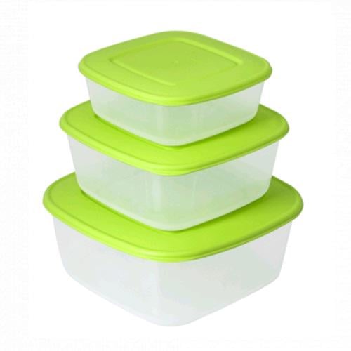 Набор контейнеров Stenson 167010 3 шт. Оливковый (5b42de49)
