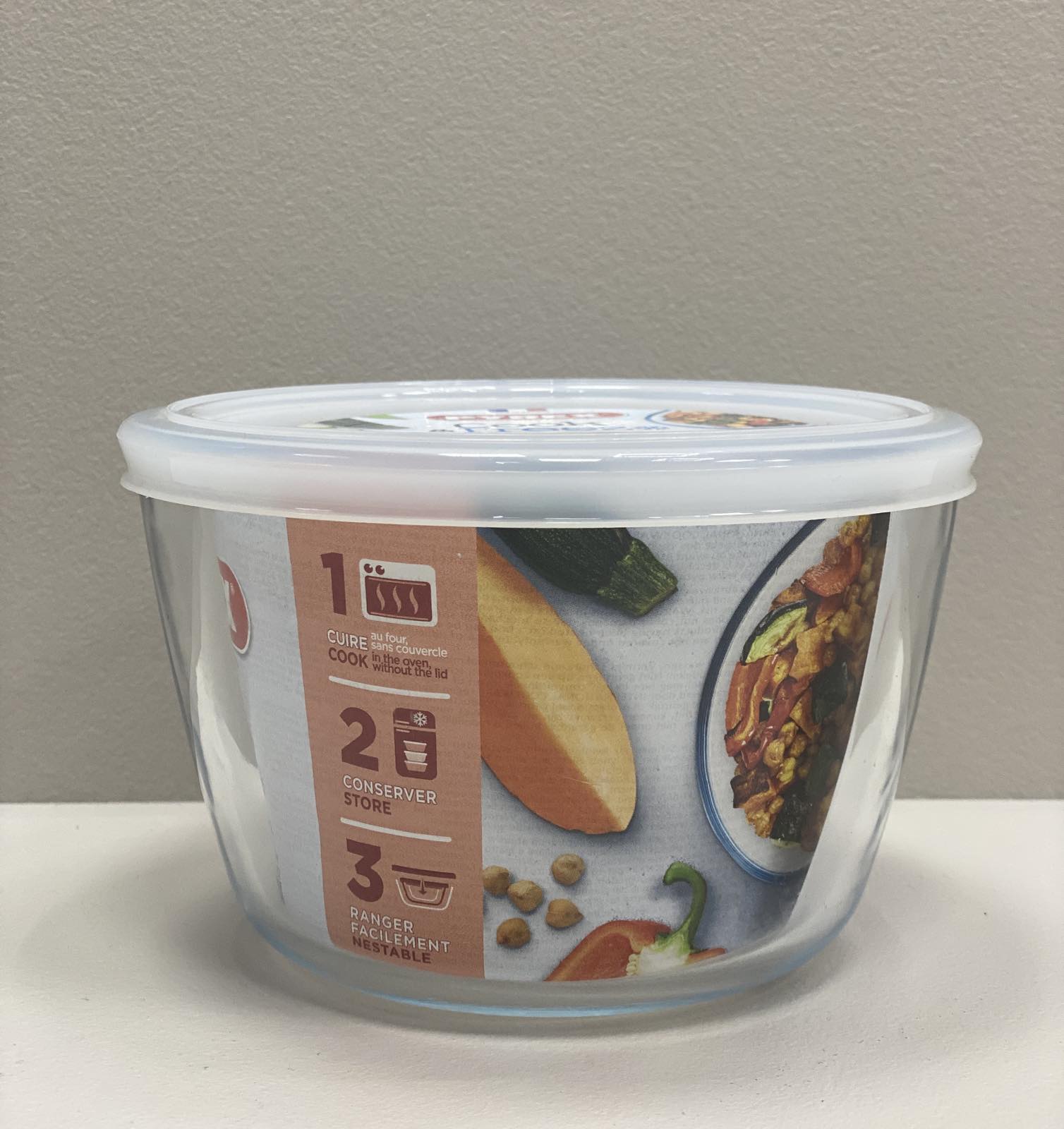 Контейнер Pyrex Cook&Freez 154P001 стеклянный с крышкой 1,1 л (66b1c56a252e696bca046bea) - фото 3 Контейнер Pyrex Cook&Freez 154P001 стеклянный с крышкой 1,1 л (66b1c56a252e696bca046bea) - фото 3