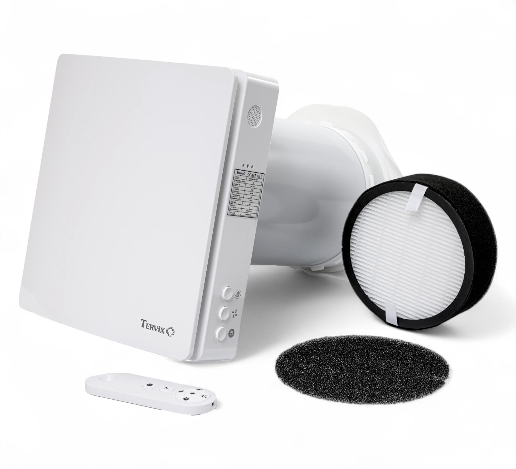 Рекуператор бытовой воздуха с датчиком СО2 Tervix Pro Line ECO Pair Plus WiFi (TRV-487421)